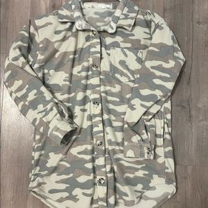 Camo Fleece Shacket